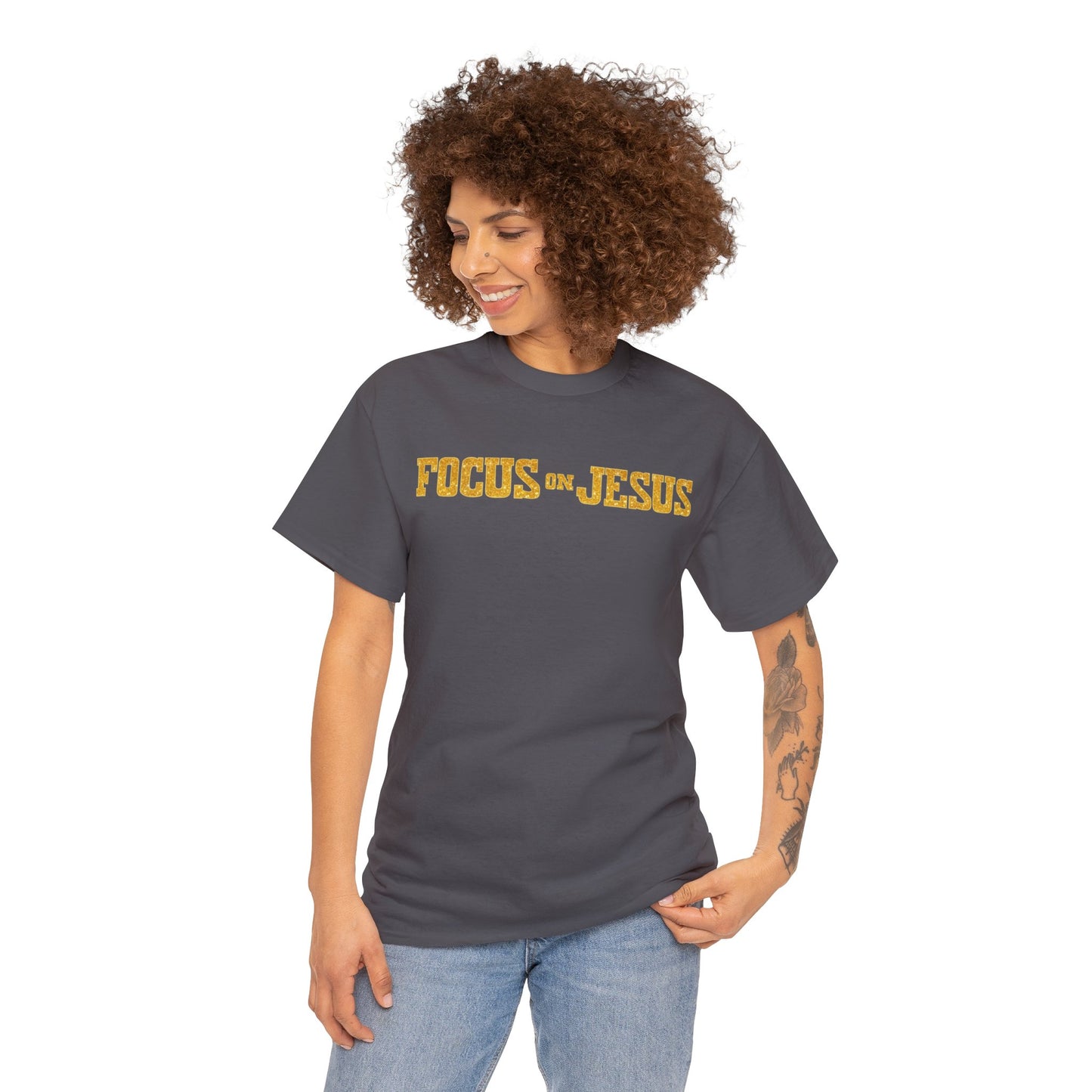 FOCUS on JESUS CLASSIC version multi-color Tee