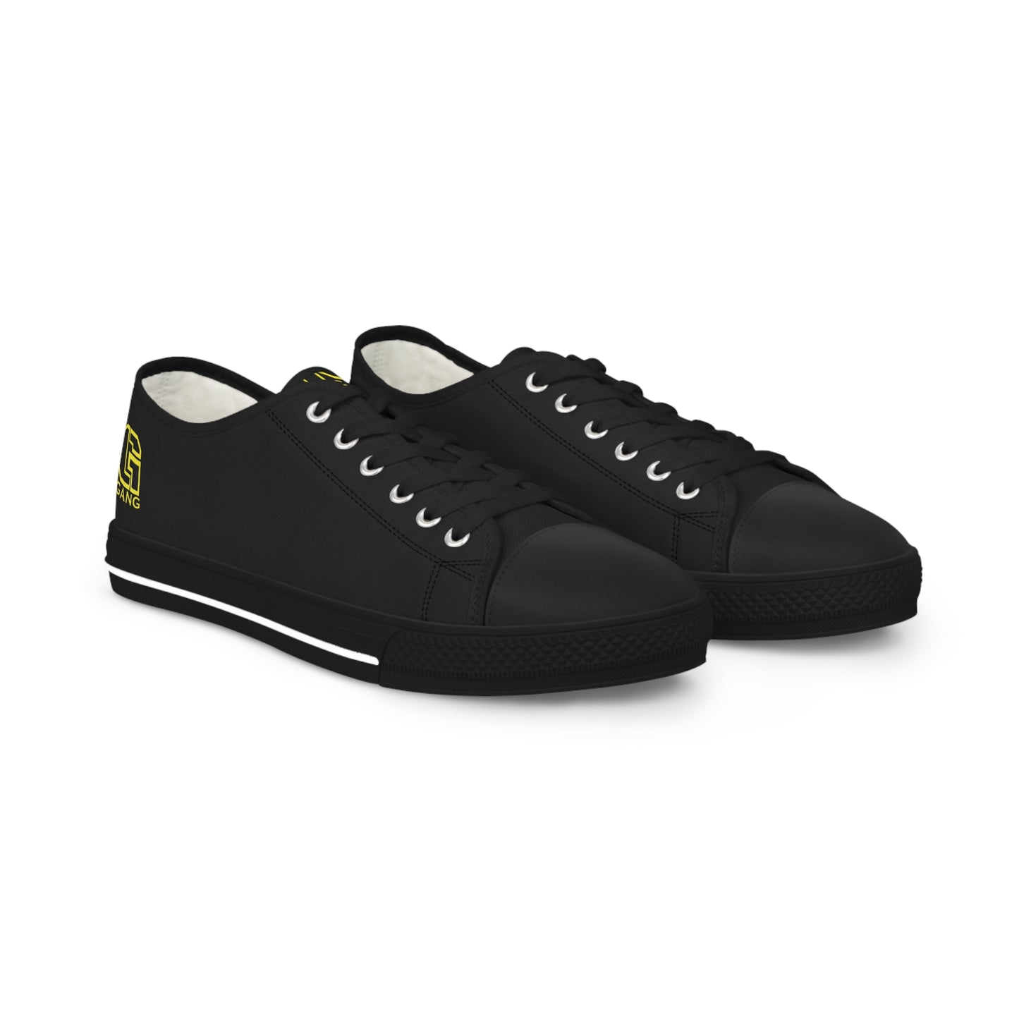 Gang of the Lord, Low Top, Jesus Gang Sneakers. Blk/YLW