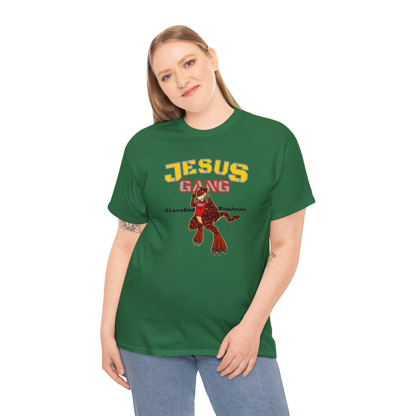 Jesus Gang Dino big kids CLASSIC version multi-color Tee