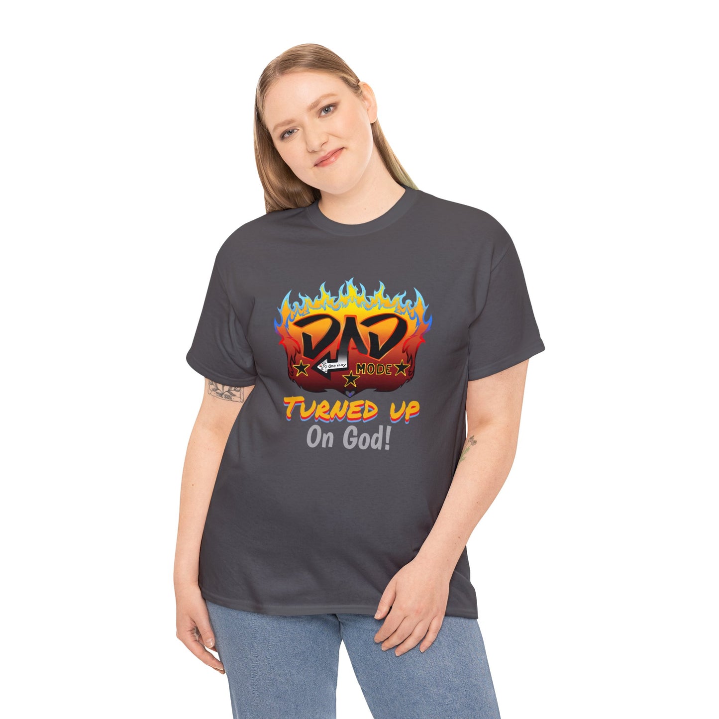 DAD mode Turned up (On God) multi-color Tee