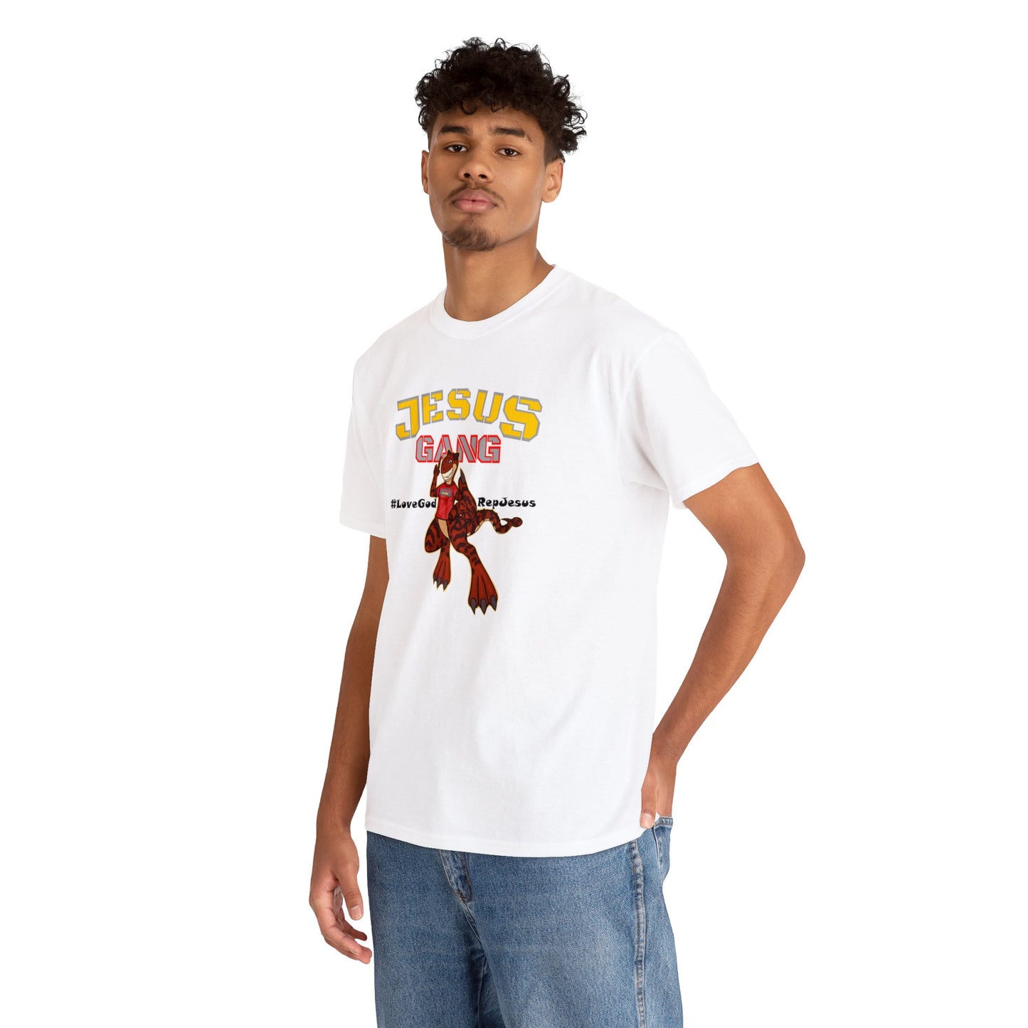 Jesus Gang Dino big kids CLASSIC version multi-color Tee