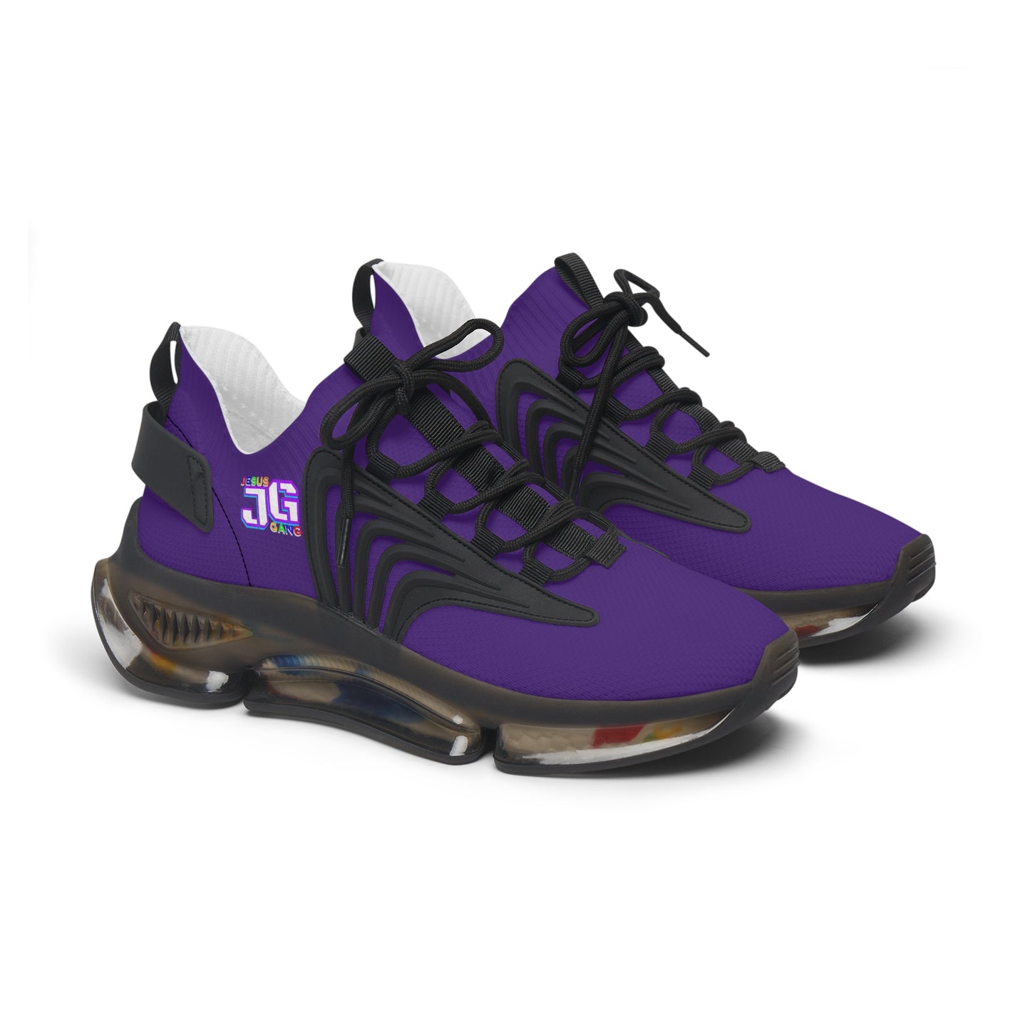 Jesus Gang Army of Lord Royal Purp Women's Mesh Sneakers