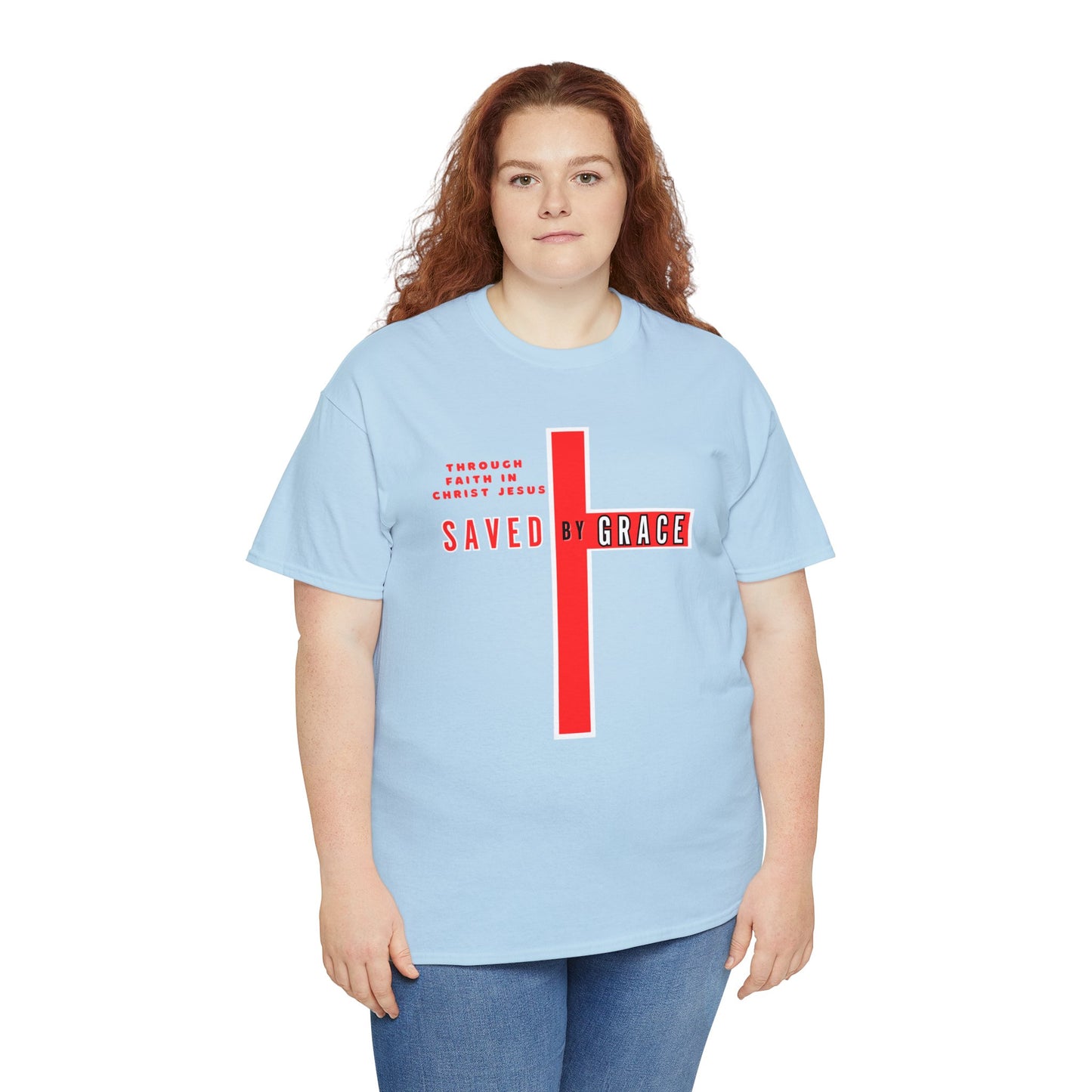 SAVED BY GRACE Heavy Cotton Tee