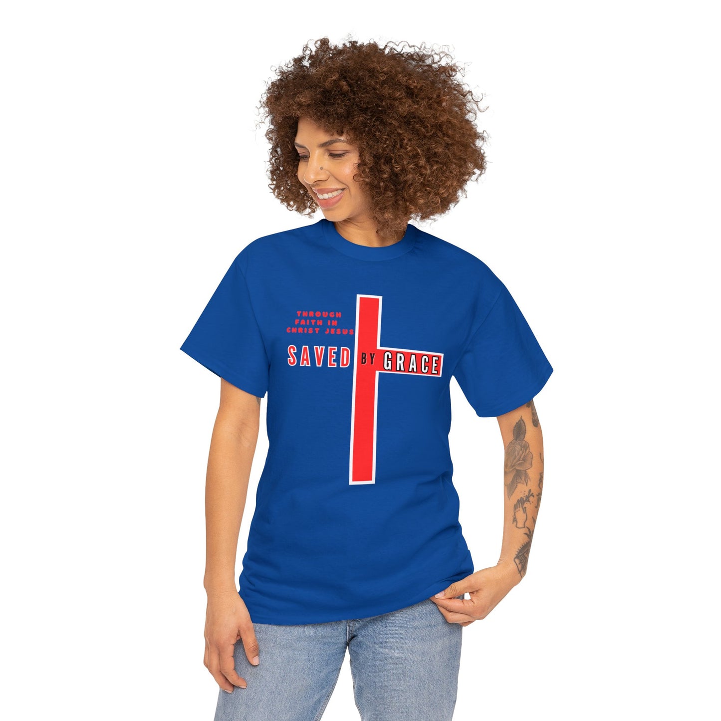 SAVED BY GRACE Heavy Cotton Tee