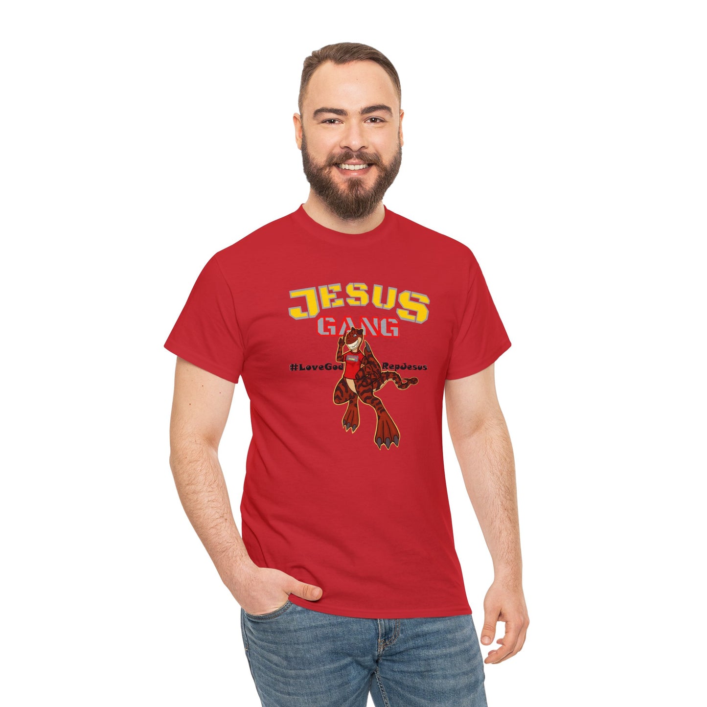 Jesus Gang Dino big kids CLASSIC version multi-color Tee