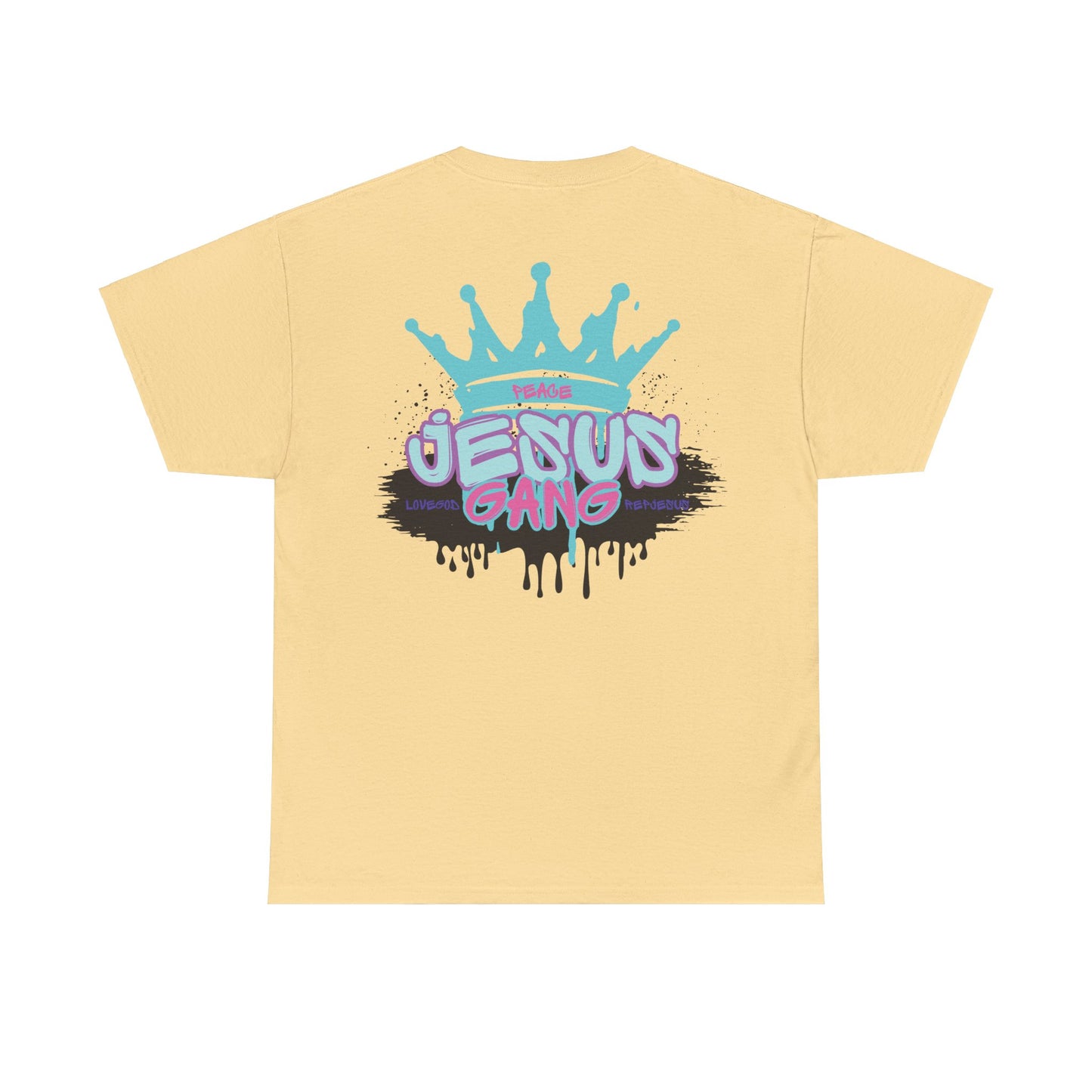 Jesus Gang Fruit of the Spirit, PEACE Crown (PINK MAG TEAL)