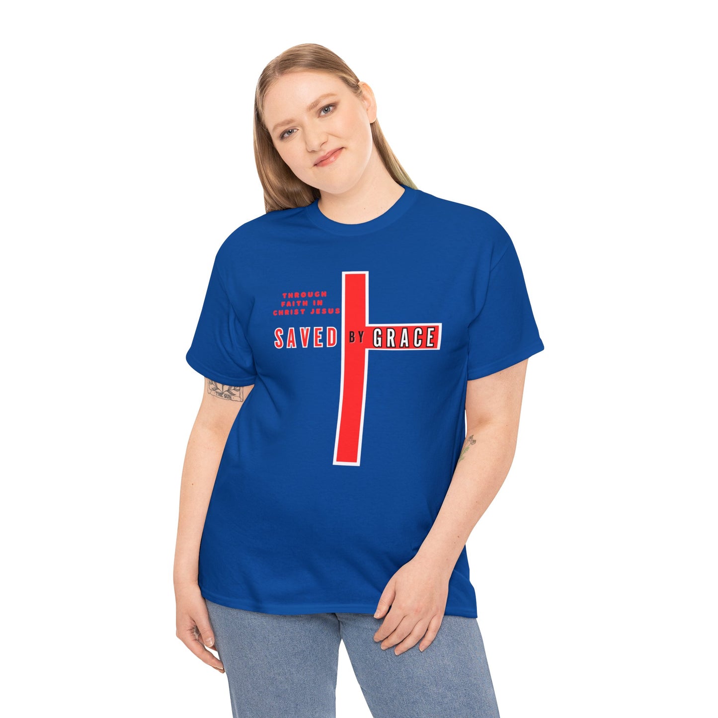 SAVED BY GRACE Heavy Cotton Tee