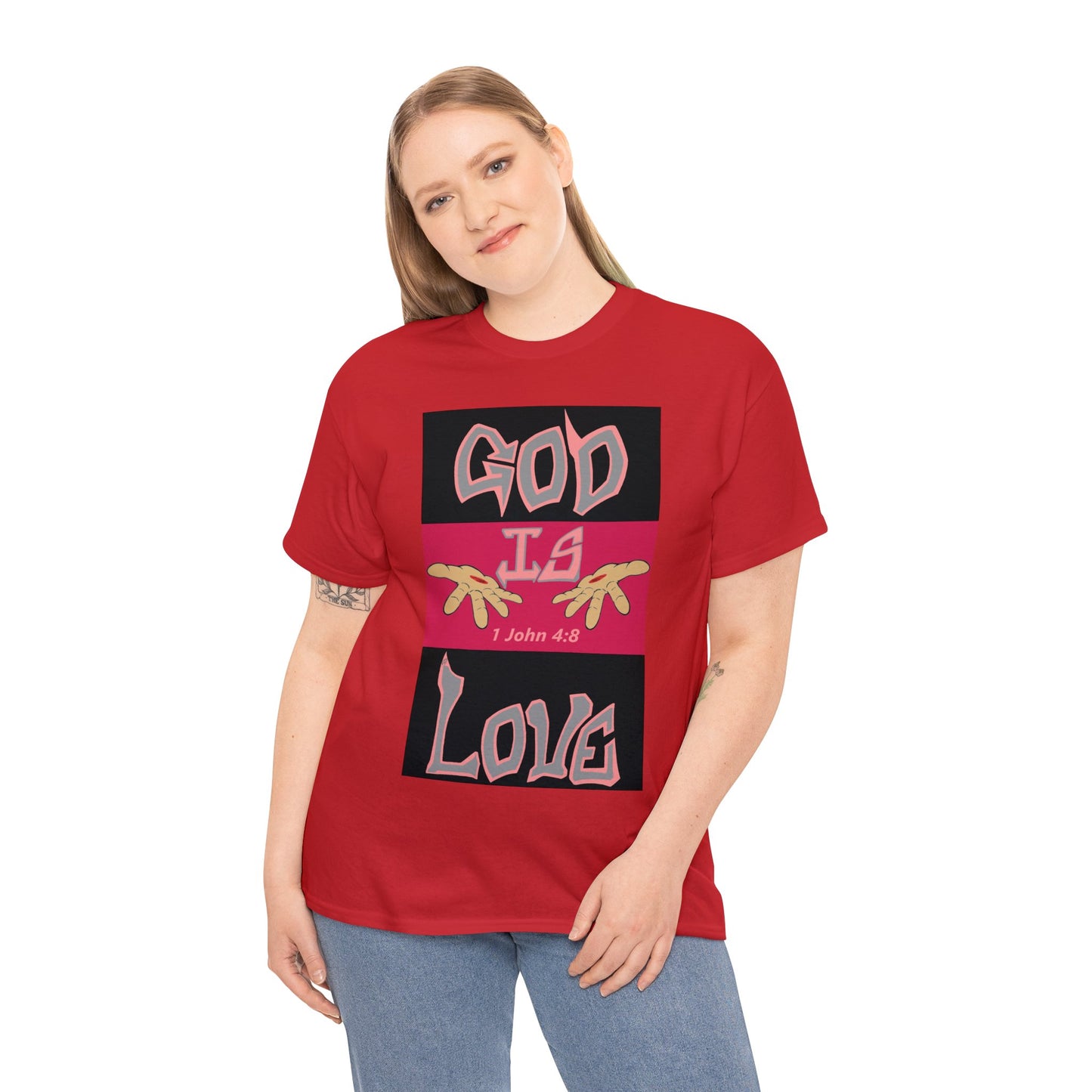 God is Love Blackberries t-shirt By The M.O.G (small print)