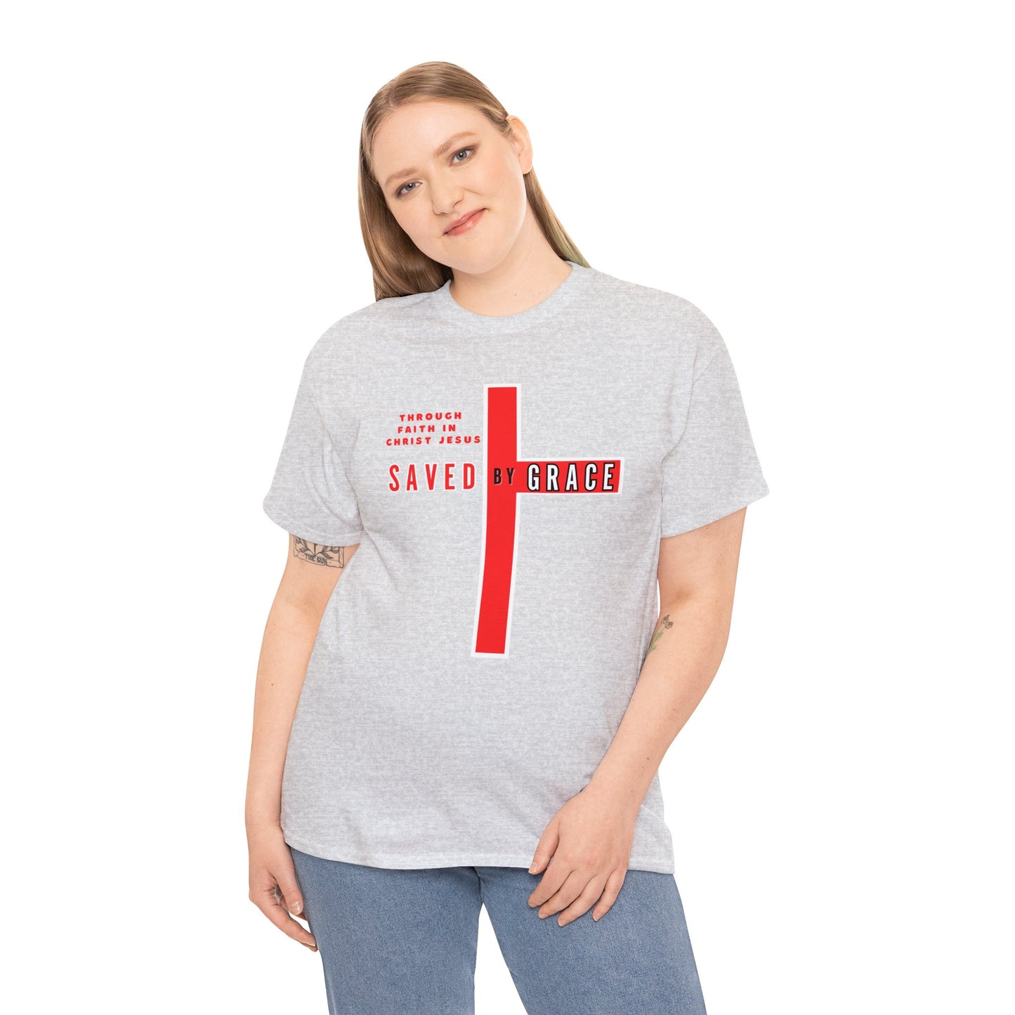 SAVED BY GRACE Heavy Cotton Tee