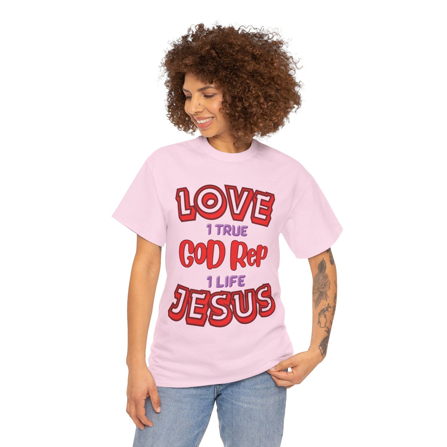 Love (1True) God, Rep (1 Life) Jesus