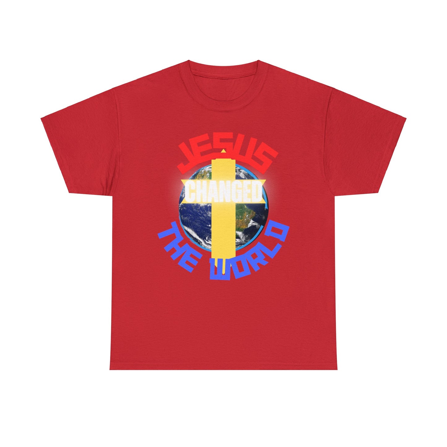 Jesus Changed The World, Heavy Cotton Tees.