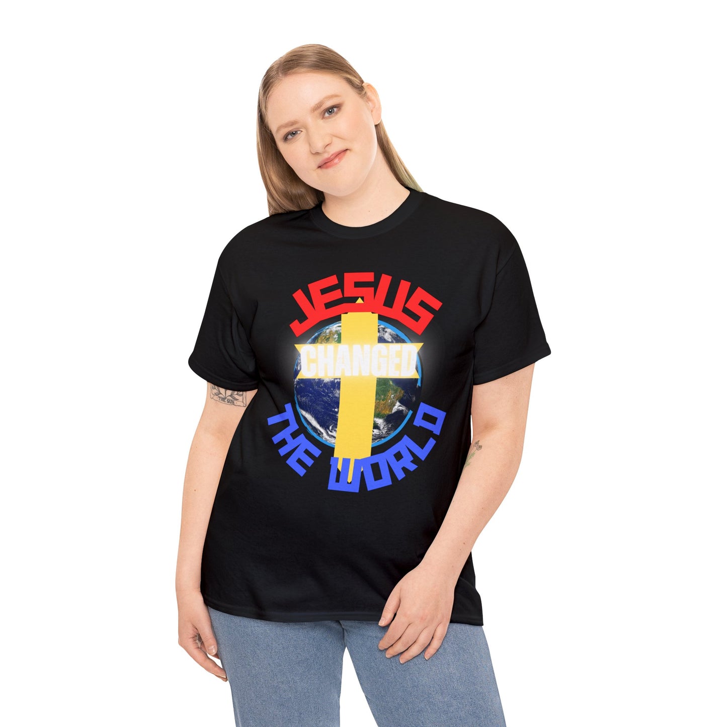 Jesus Changed The World, Heavy Cotton Tees.