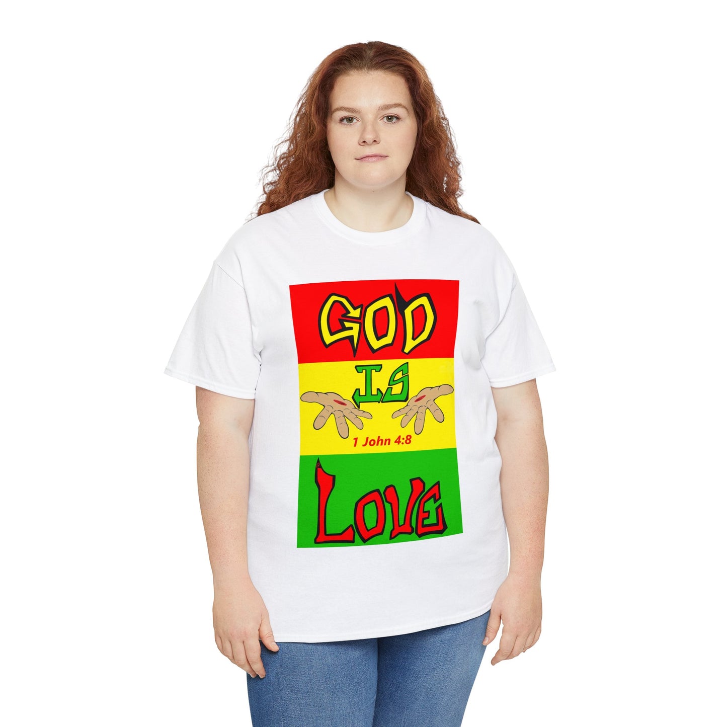 God is Love Reggae BLK t-shirt By The M.O.G (small print)