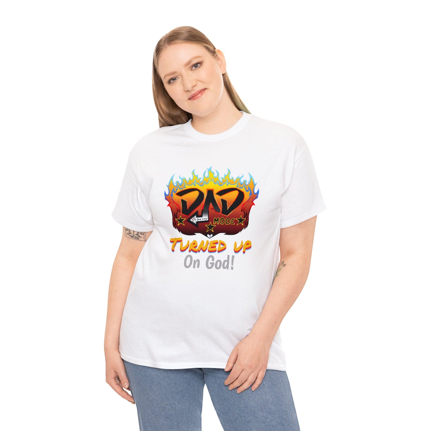 DAD mode Turned up (On God) multi-color Tee