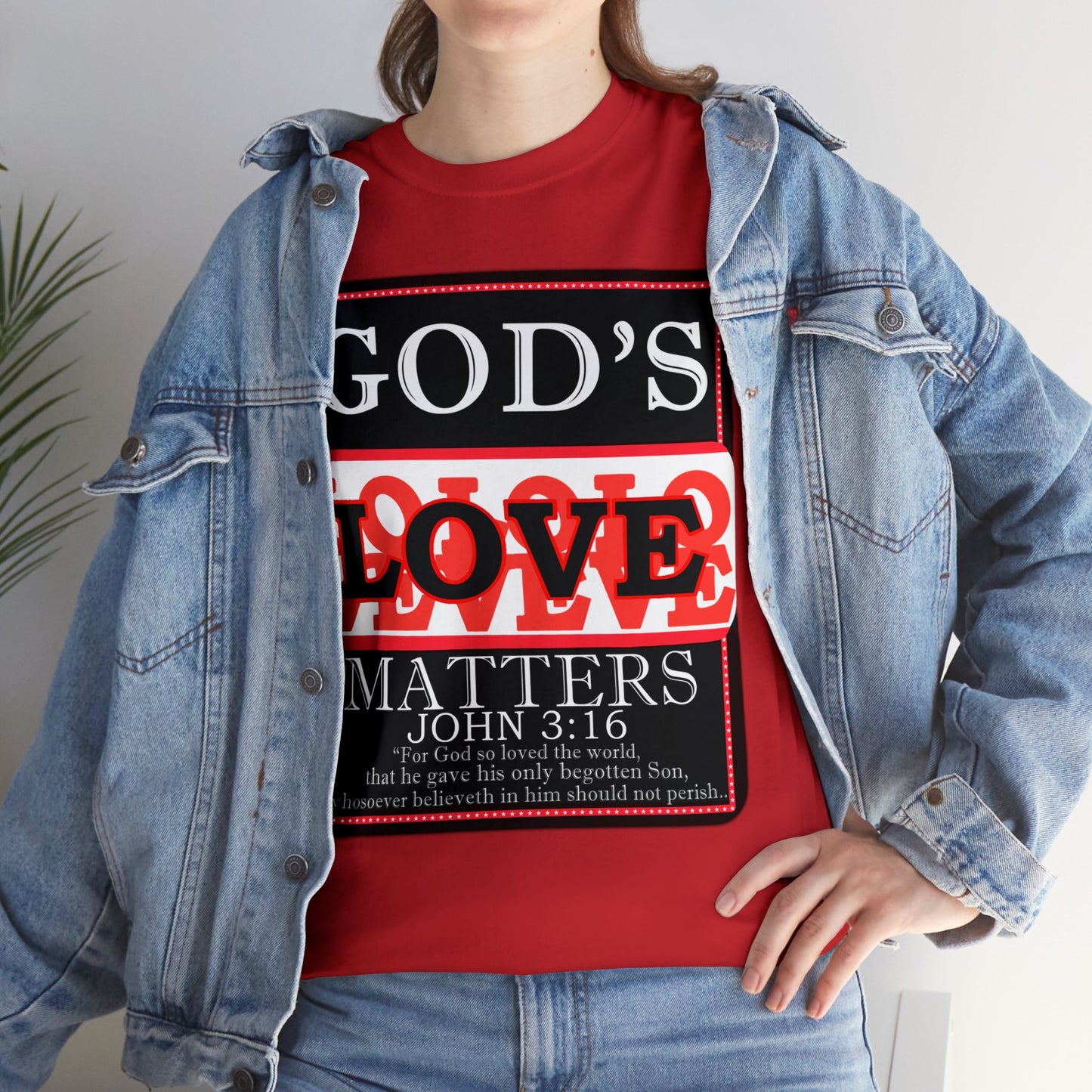 God's Love Matter BroLove RED BigPic