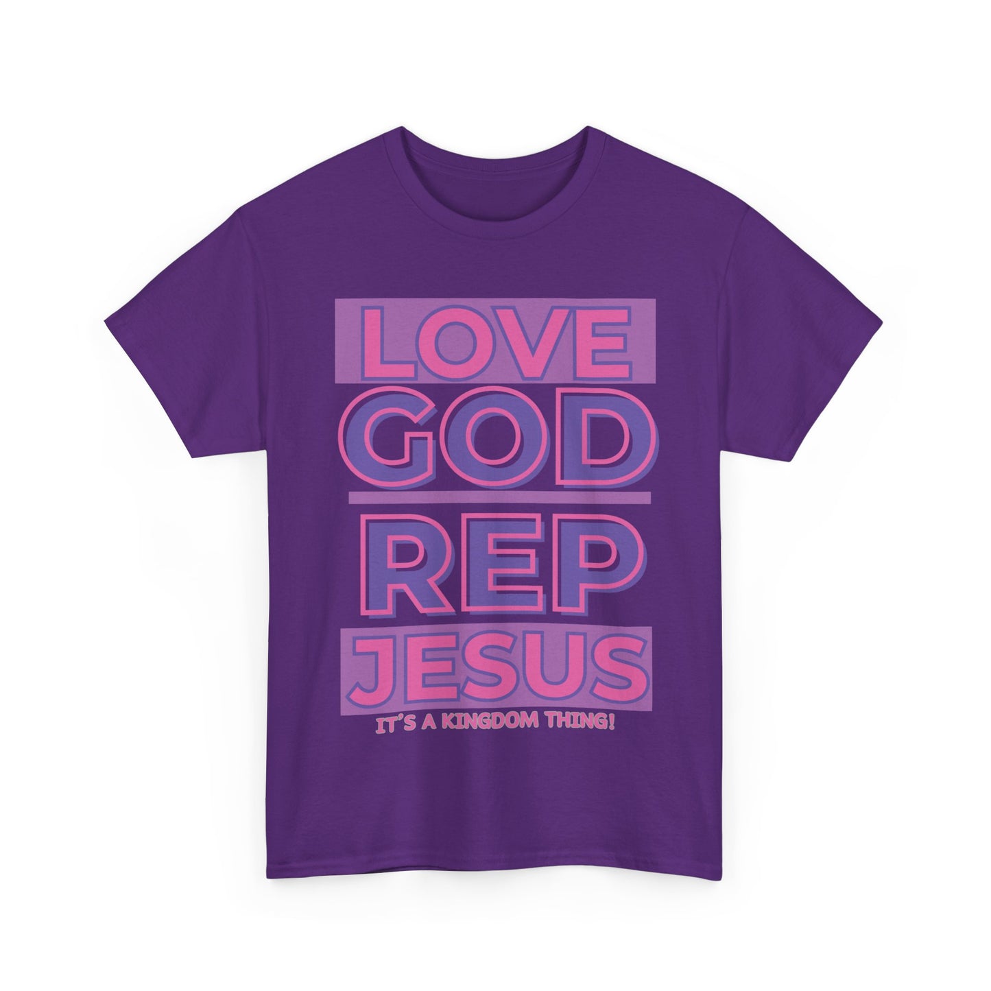 LOVEGOD REPJESUS (Purp/Pink) Rep T-shirt