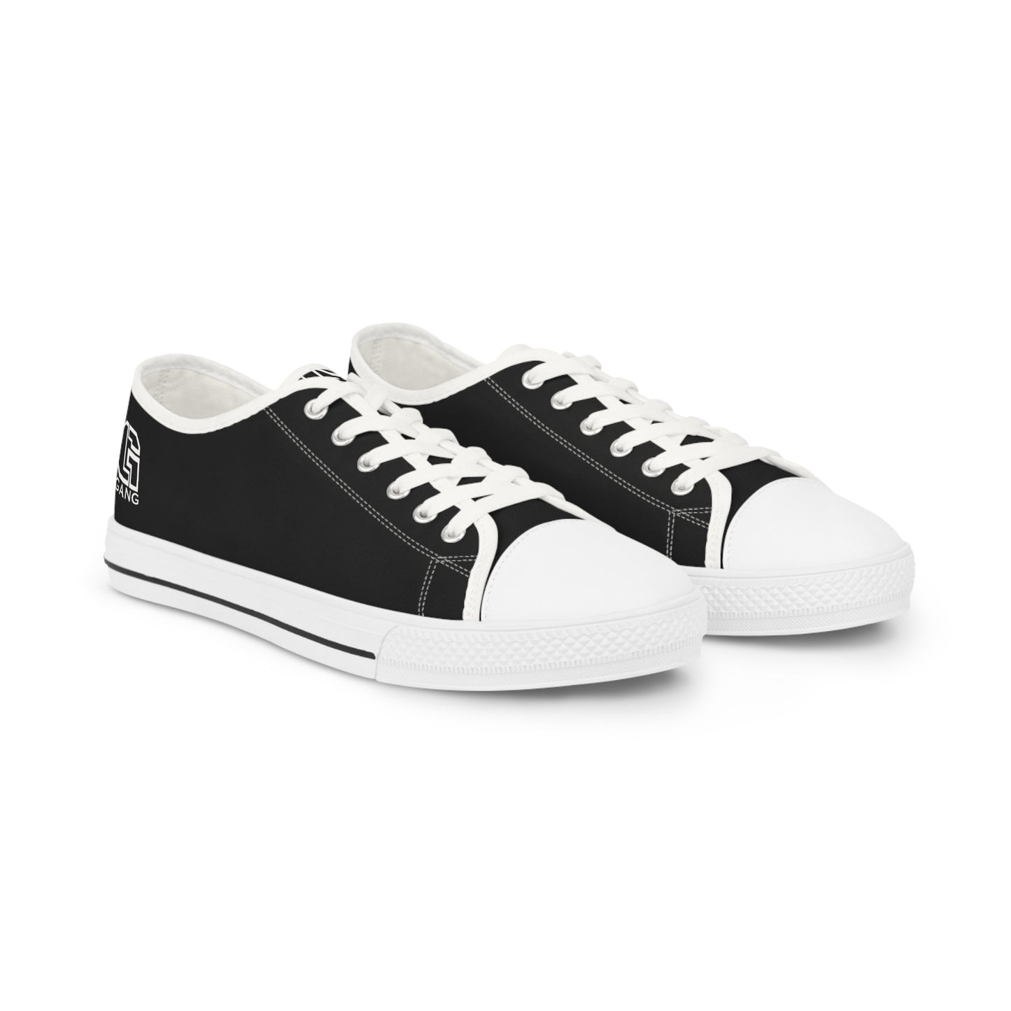 Gang of the Lord, Low Top, Jesus Gang Sneakers. BLACK/WHITE