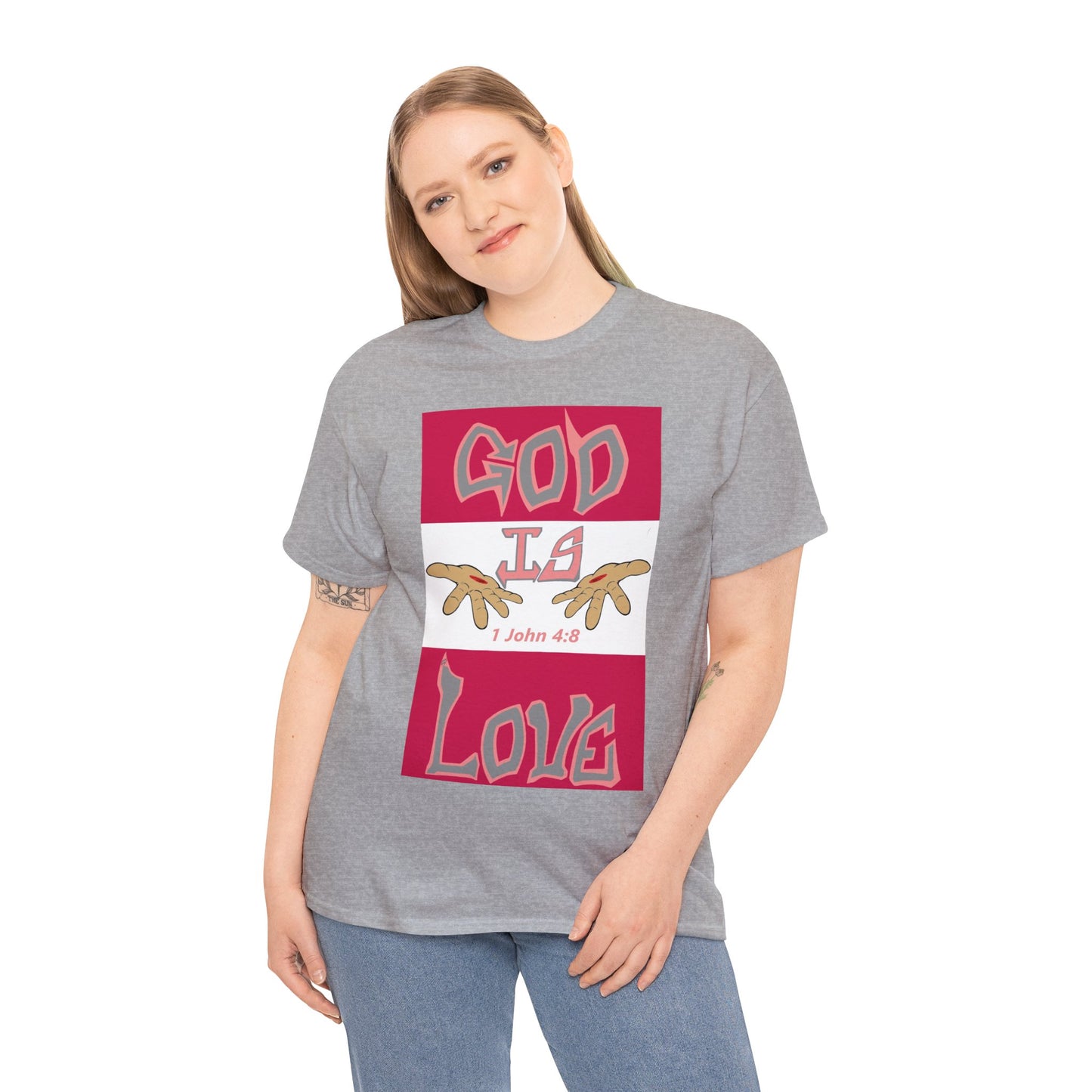 God is Love Strawberries t-shirt By The M.O.G (small print)