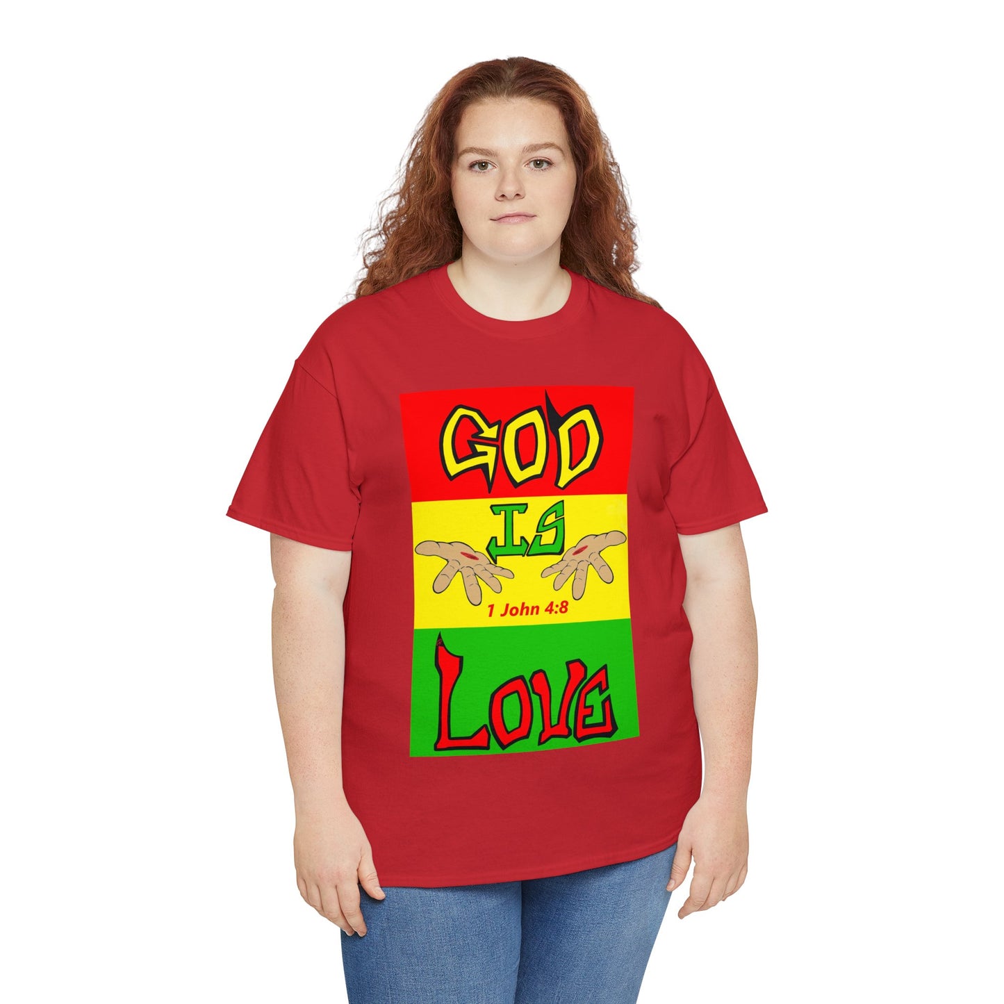 God is Love Reggae BLK t-shirt By The M.O.G (small print)