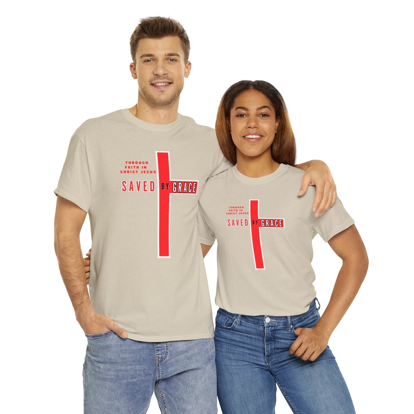 SAVED BY GRACE Heavy Cotton Tee