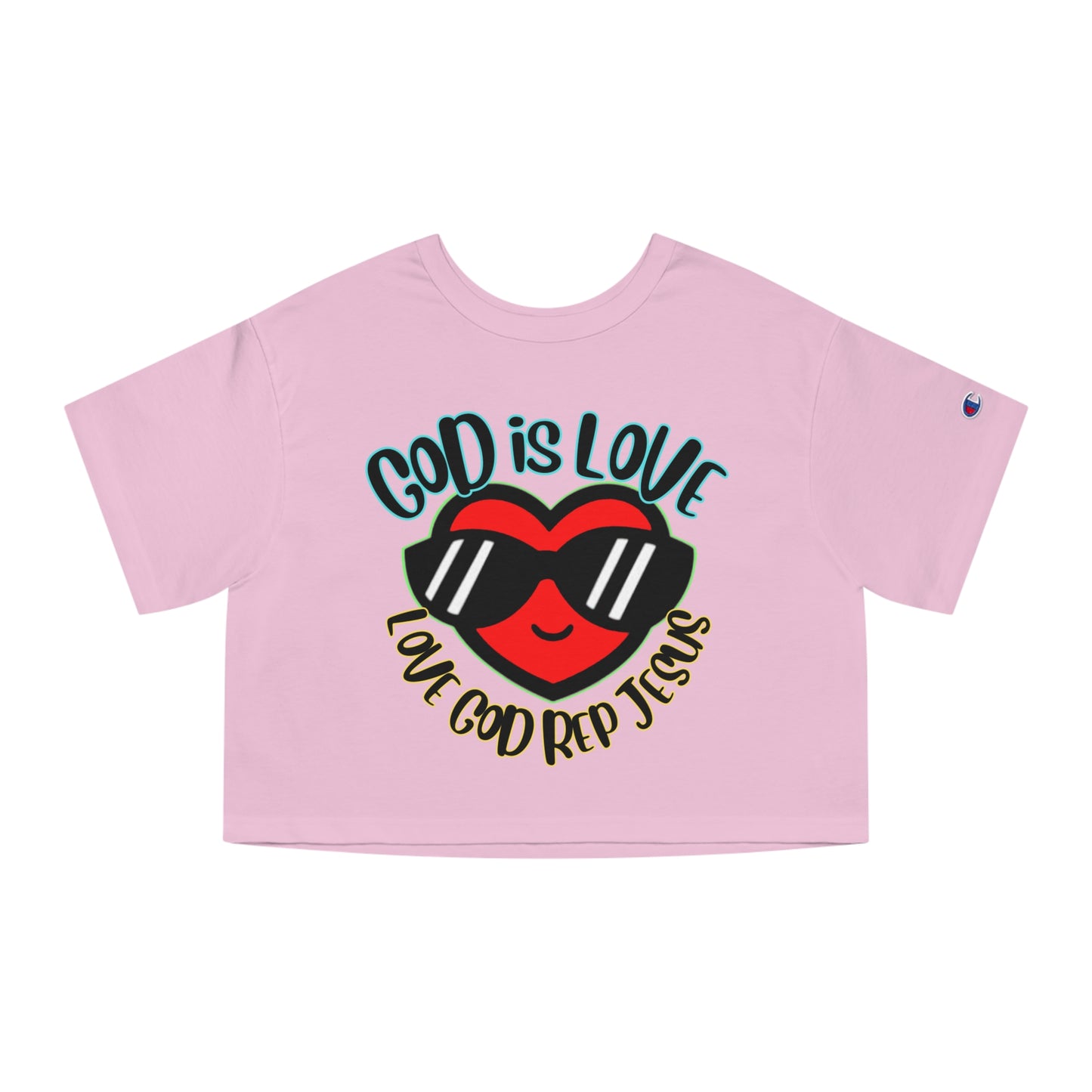 Love God Rep Jesus with your Heart V2. crop top tee