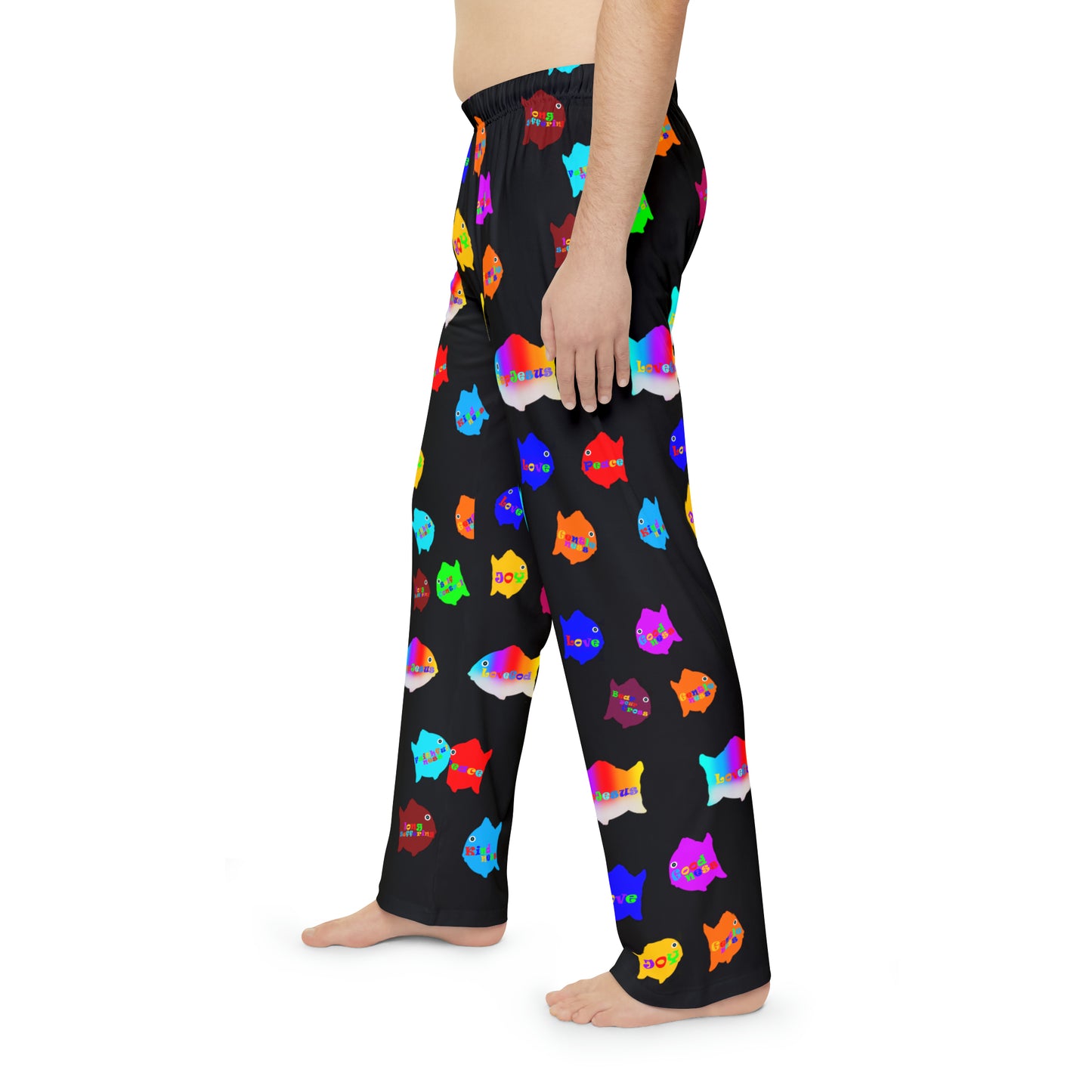 Gods ViBES Men's Pajama Pants (BLK)