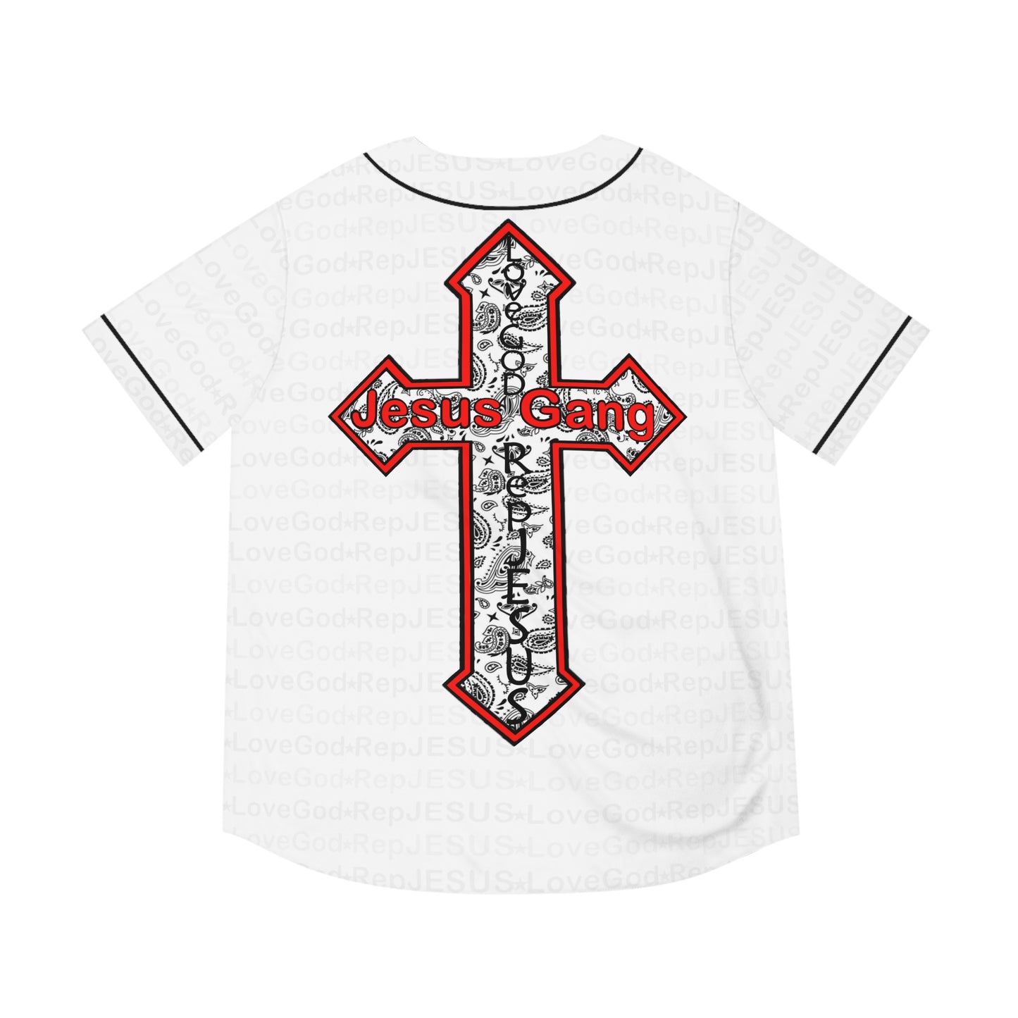 Jesus Gang 10 Men's Baseball Jersey