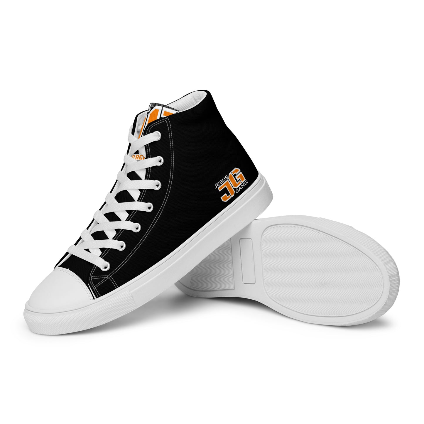 Jesus Gang OJG Men’s high top canvas shoes