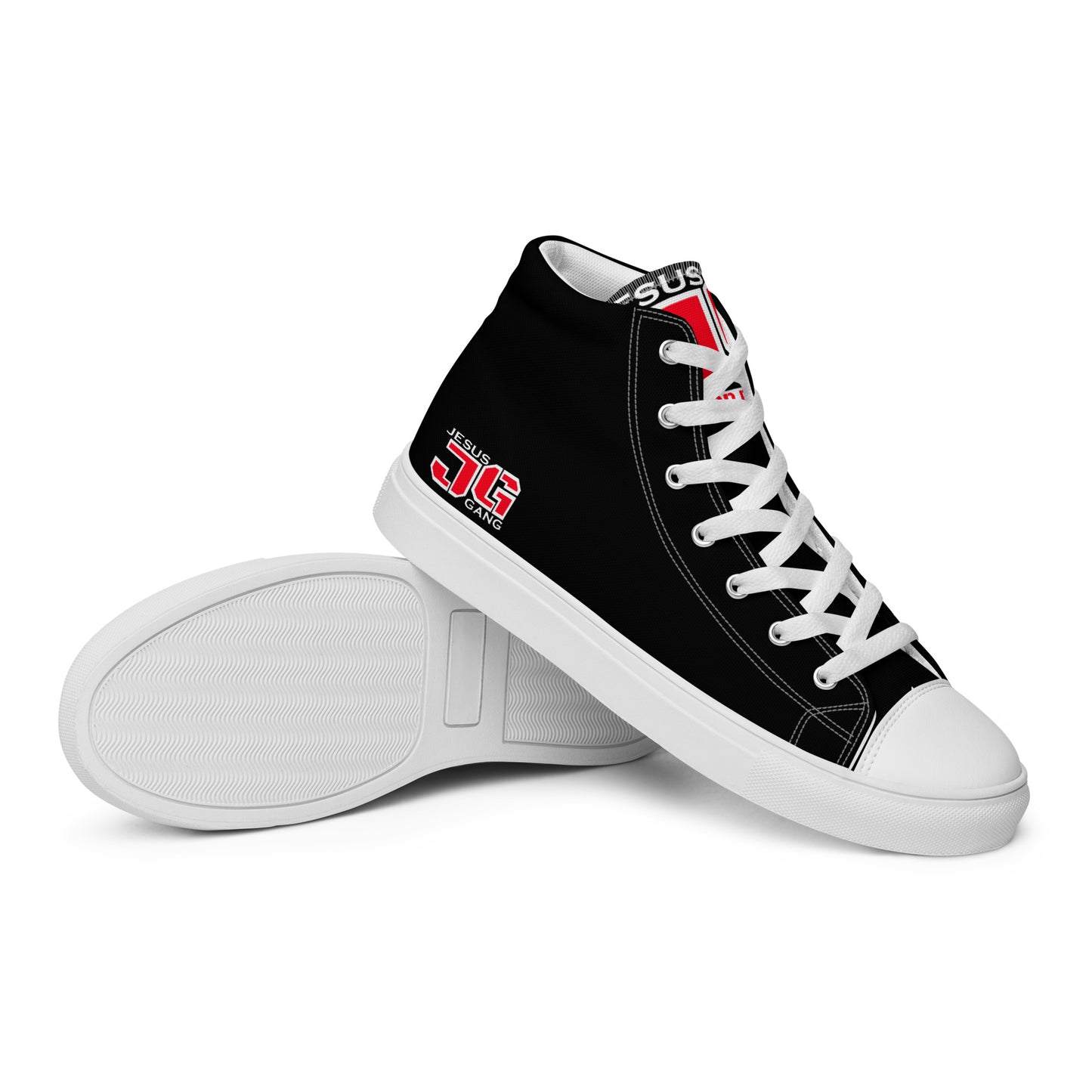 Jesus Gang CHI Men’s high top canvas shoes