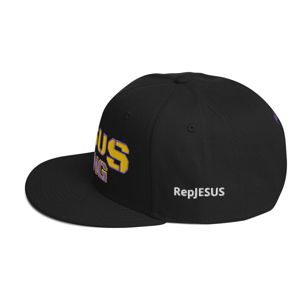 Jesus Gang PurpleMamba BLK Snapback Hat