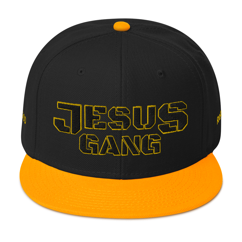 Jesus Gang Blk/Ylw Snapback Hat