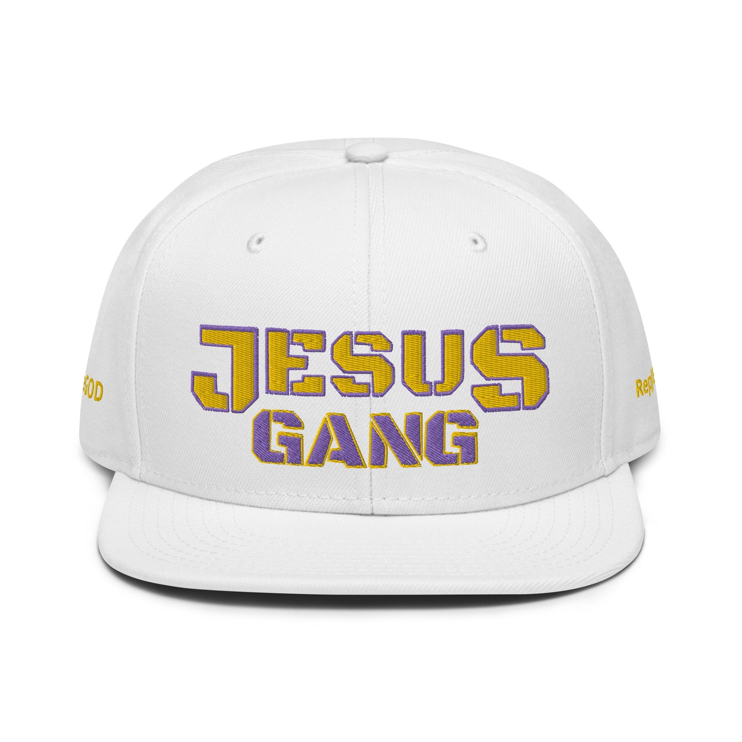 Jesus Gang PurpleMamba WHT Snapback Hat