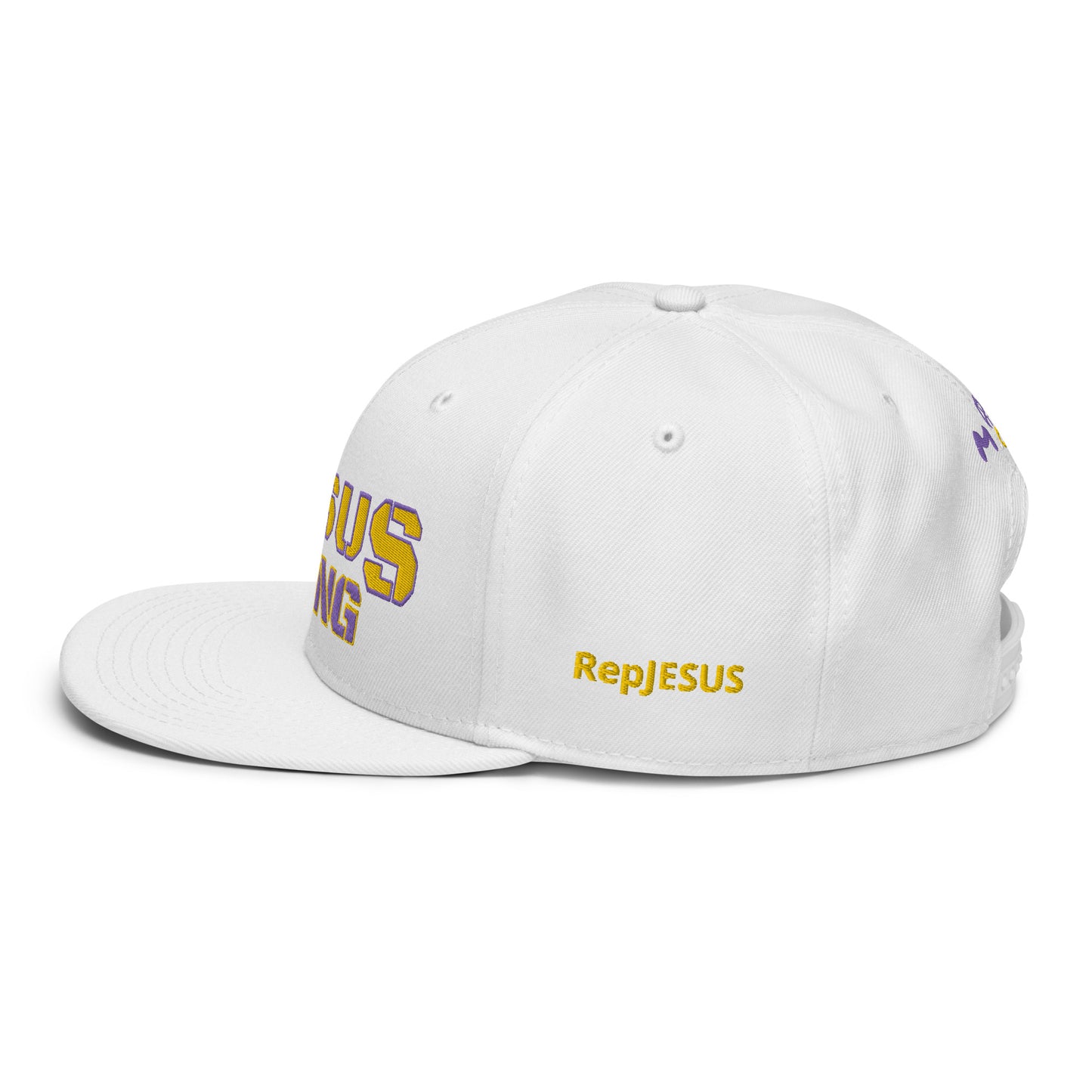 Jesus Gang PurpleMamba WHT Snapback Hat