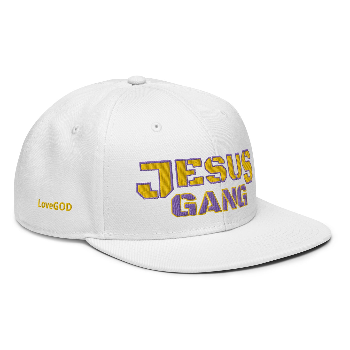 Jesus Gang PurpleMamba WHT Snapback Hat