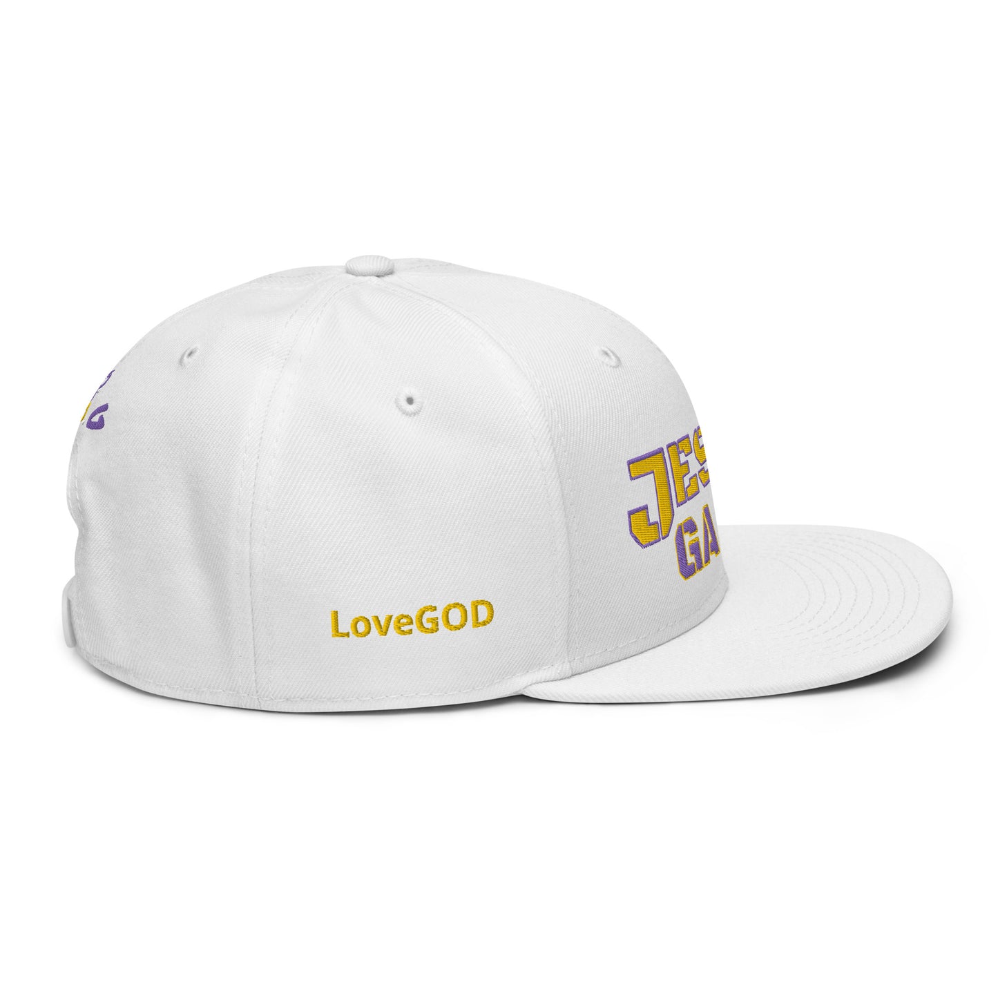 Jesus Gang PurpleMamba WHT Snapback Hat