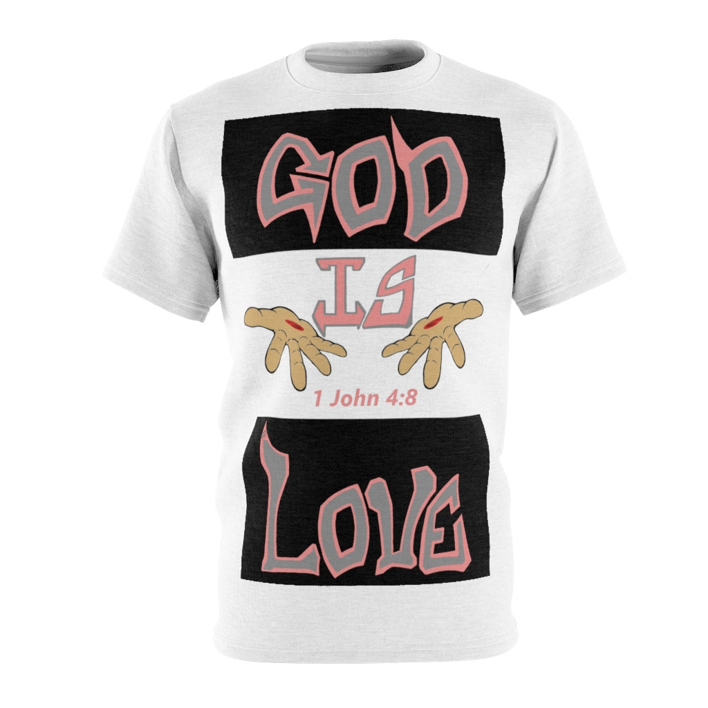 God is Love PinkBERRY WHT T-shirt By The M.O.G *Premium print*