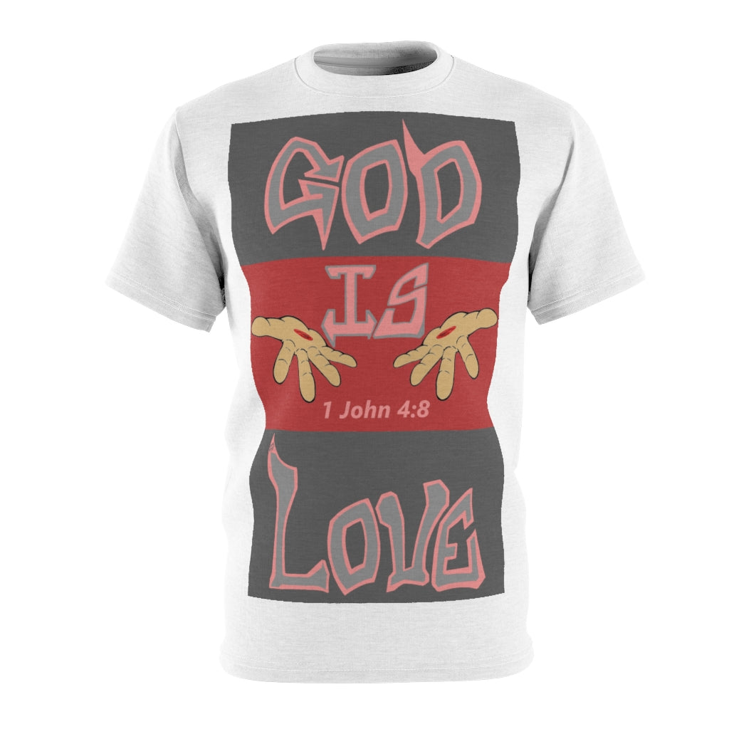 God is Love Pink & Gray T-shirt By The M.O.G *Premium print*