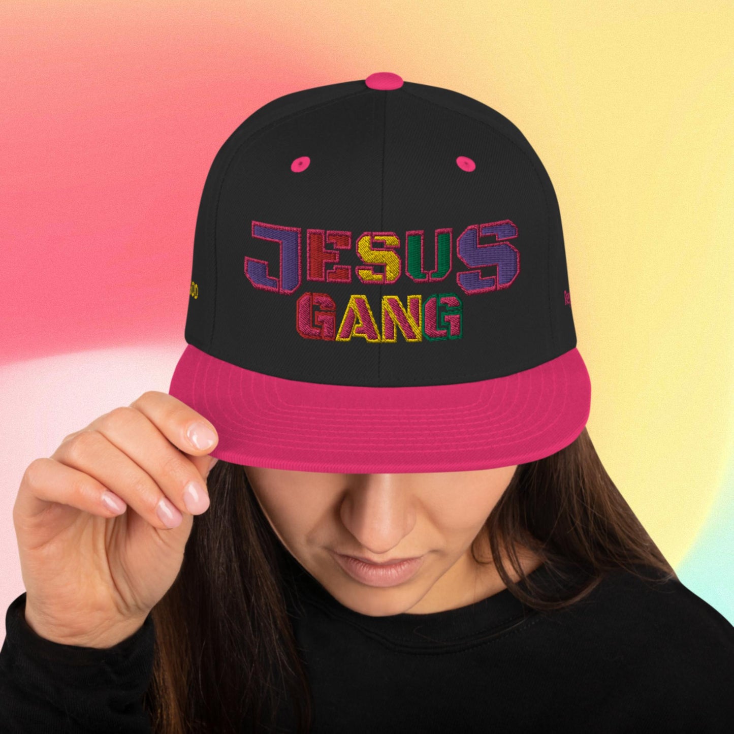 Jesus Gang Covenant Bow Snapback PINK