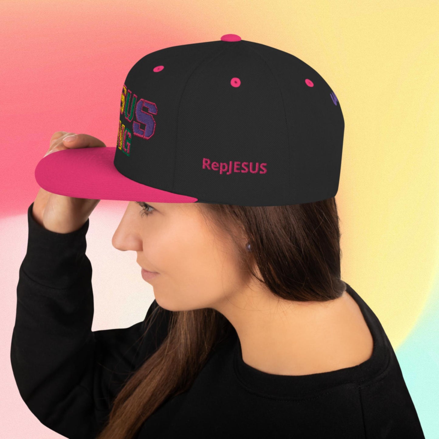 Jesus Gang Covenant Bow Snapback PINK