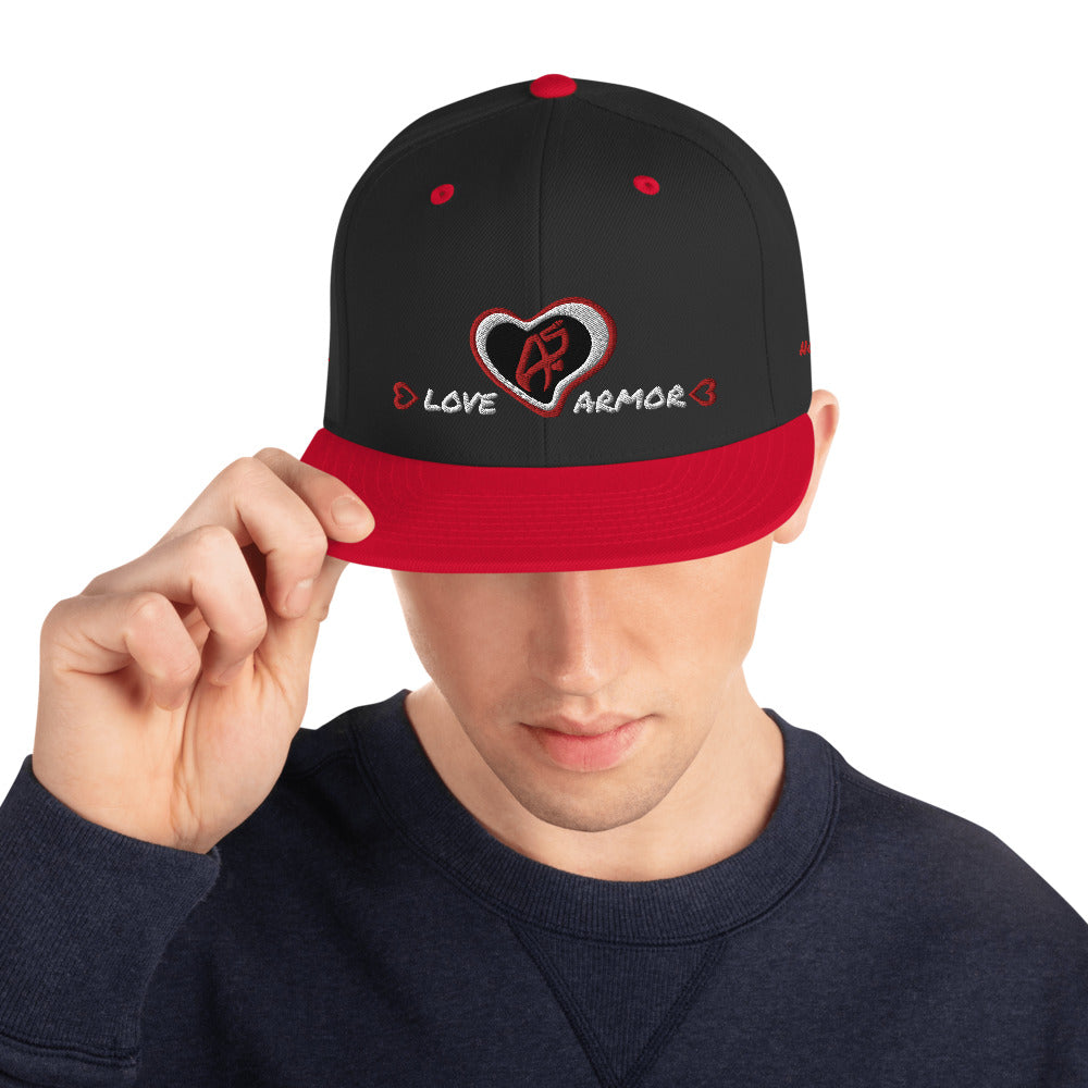 Saved by Faith Love Armor Snapback