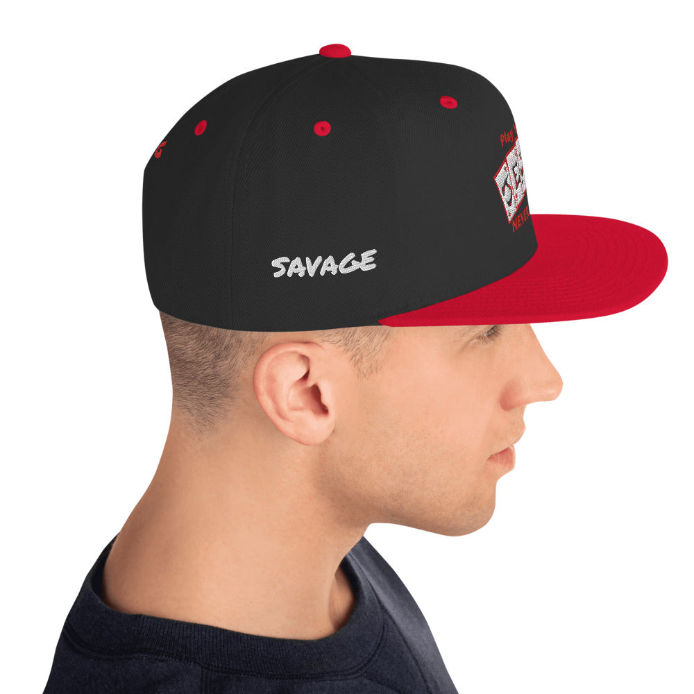 Jesus Hand Never FOLD Savage Snapback