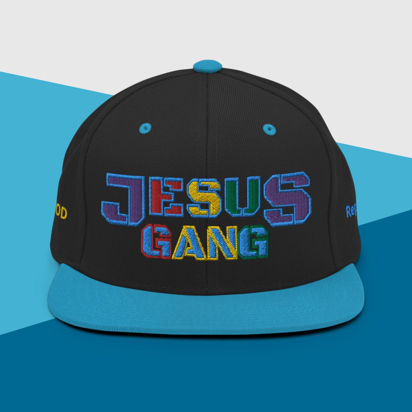 Jesus Gang Covenant Bow Snapback BABY BLU