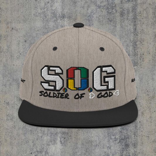 Soldier Of God D4 Snapback H.Gray BLK