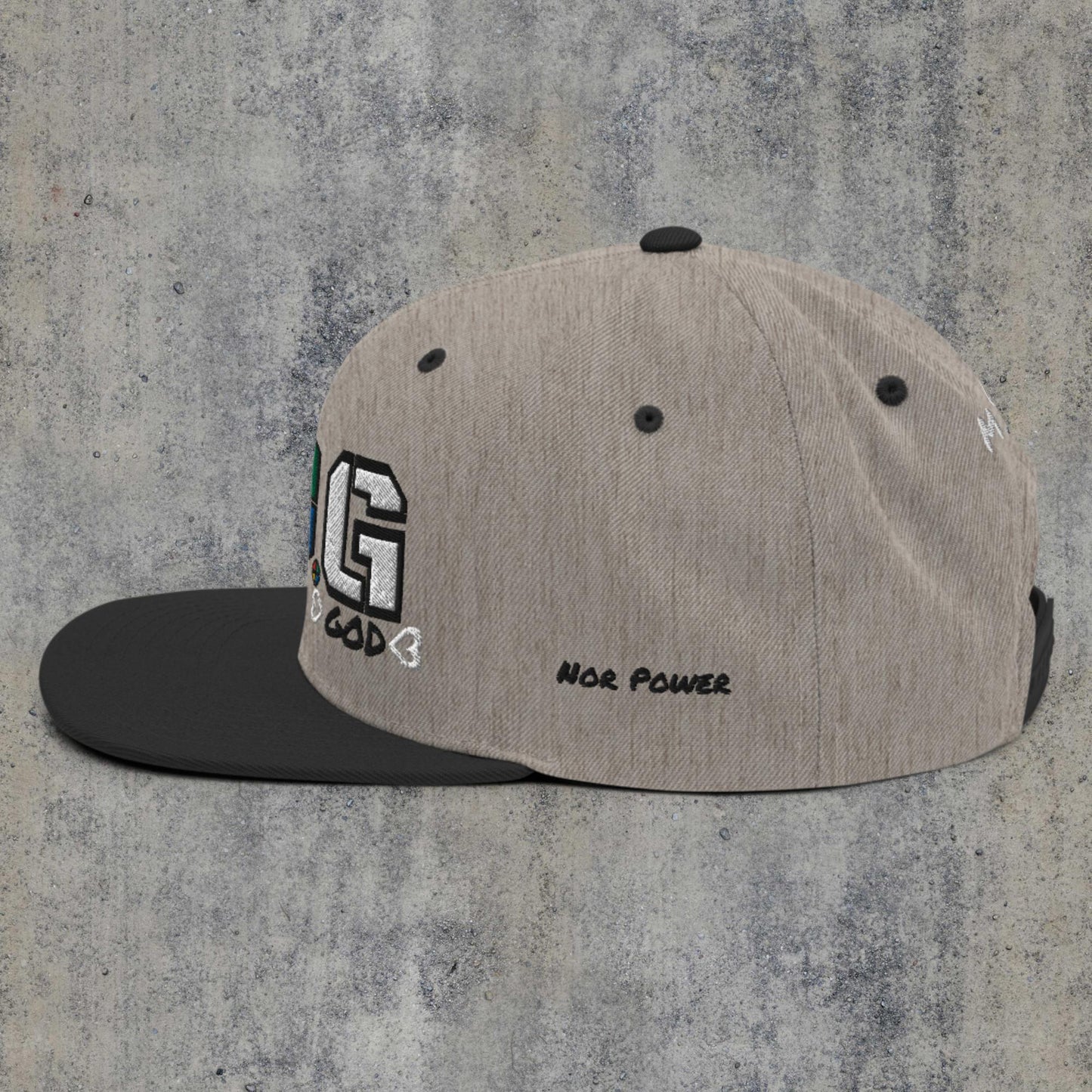 Soldier Of God D4 Snapback H.Gray BLK