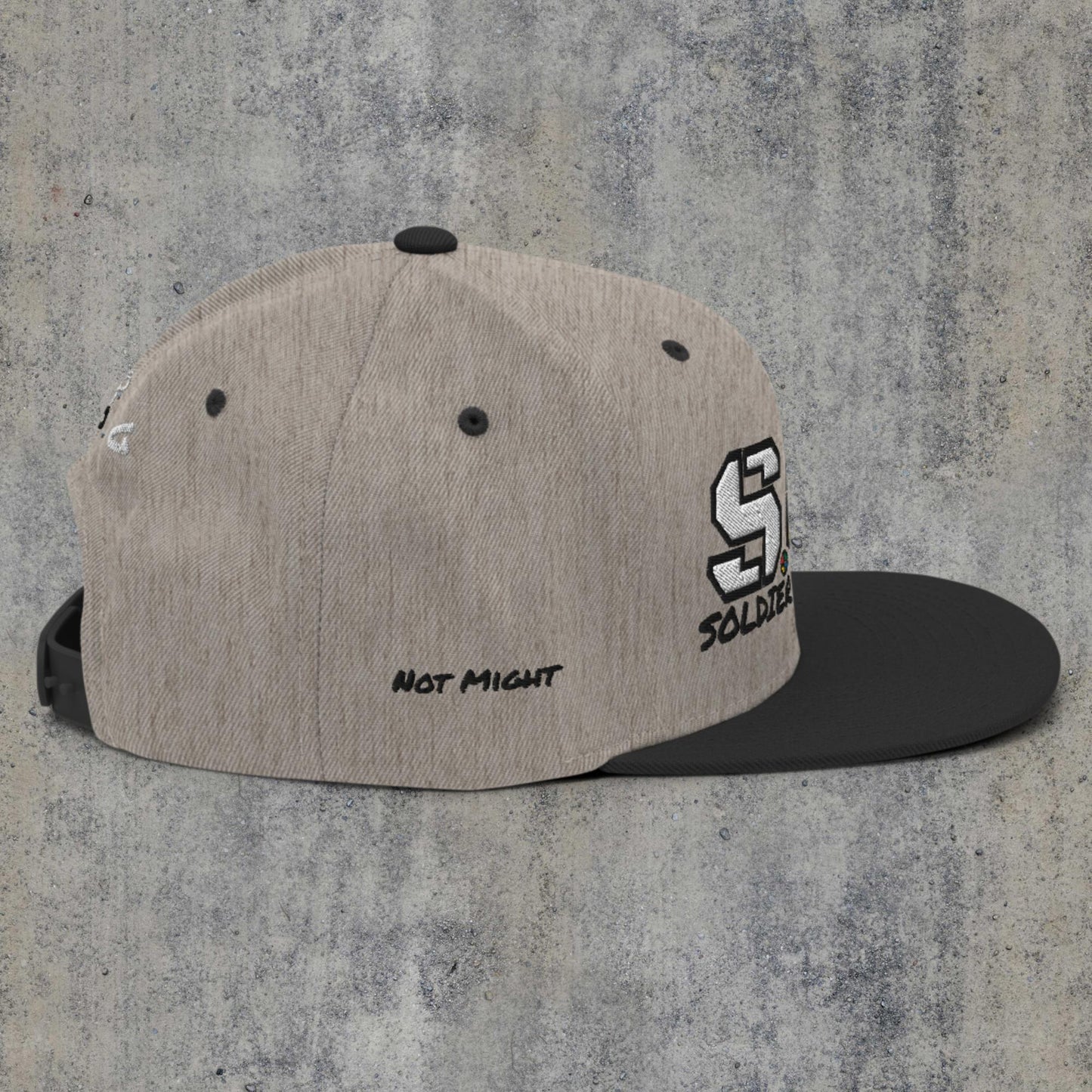 Soldier Of God D4 Snapback H.Gray BLK