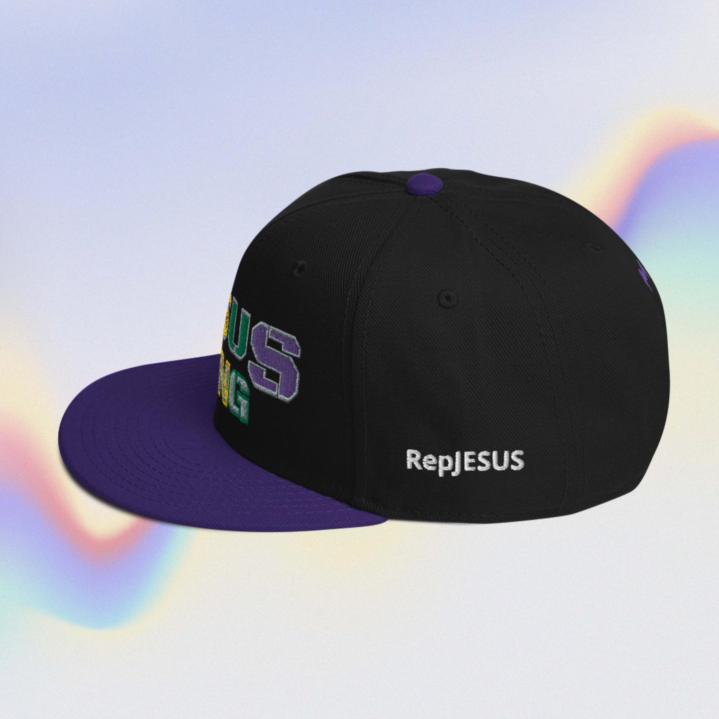 Jesus Gang Covenant Bow Royal Purple Snapback Hat